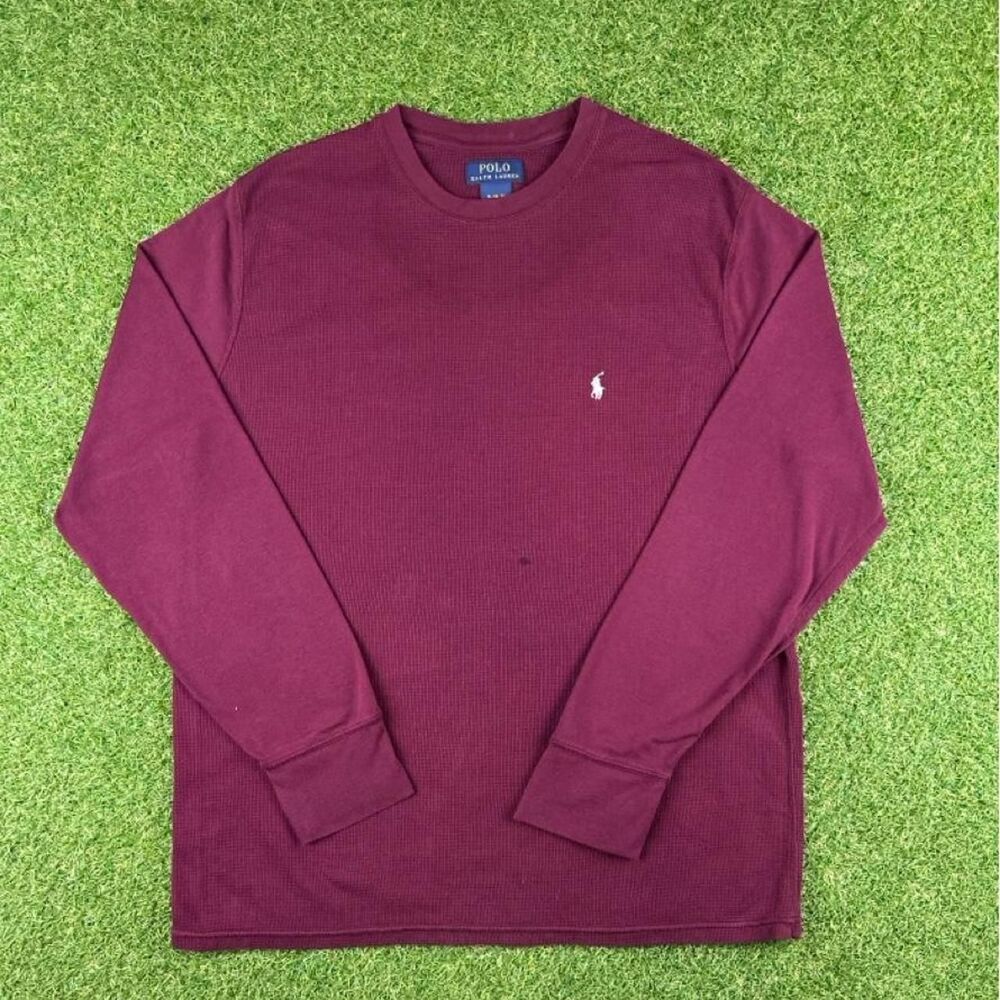Polo-ralph-lauren Men's Burgundy and Purple Shirt